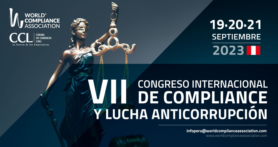 El Perú perdió más de S/. 25 000 millones por corrupción e ineficiencia de autoridades durante el 2022 de acuerdo al Índice de Corrupción (INCO), emitido por la Subgerencia de Observatorio Anticorrupción de la Contraloría General de la República. Según los indicadores analizados en el INCO 2022, el 38.4% de casos corresponden al nivel de Gobierno Regional, el 37.9% al Gobierno Local y el 23.7% al Gobierno Nacional. Entre uno de los principales problemas se detectó presunto fraccionamiento en las contrataciones públicas sin proceso de montos menores o iguales a 8 Unidades Impositivas Tributaria (UIT). El indicador también dio como resultado que las entidades públicas con puntaje más alto el año pasado fueron el Gobierno Regional de Áncash, Gobierno Regional de Piura, Ministerio de Transporte y Comunicaciones, Municipalidad de Trujillo, entre otras. Asimismo, en el avance de control anual para el primer semestre del 2023 la Contraloría General de la República ha identificado que el Gobierno Nacional solo ha ejecutado el 47% de su presupuesto y en cuanto a las inversiones destinadas para obras y adquisiciones solo se ha ejecutado el 32.4% a la fecha. Los estragos de la corrupción evidencian una desconfianza del país en los poderes del Estado, sintiendo un abandono por parte de ellos, causando un mayor impacto en la población más vulnerable y paralizando el desarrollo del país social y económicamente, así como el debilitamiento de sus instituciones. En este contexto, se desarrollará el VII Congreso Internacional de Compliance y Lucha Anticorrupción con el objetivo de crear un espacio de información sobre las últimas tendencias, herramientas y actualidad para promover la cultura de la ética, cumplimiento y anticorrupción en las organizaciones y dar posibles soluciones a la situación actual del país y la región. Este evento es organizado por la World Compliance Association y se realizará de manera híbrida los días 19, 20 y 21 de setiembre del 2023. En esta oportunidad contará con talleres especializados presenciales y virtuales y reunirá a profesionales interesados en el mundo del cumplimiento y la lucha contra la corrupción con un panel de ponentes y temas que será un referente único en la materia. En esta nueva 7ma edición se adiciona un ciclo de Conferencias Magistrales dictadas por expertos ponentes nacionales e internacionales abordando temas trascendentales como Ciberseguridad, Tendencias del enforcement anticorrupción de FCPA e Integridad Pública. El 21 de septiembre se celebrará la jornada presencial en la Cámara de Comercio de Lima, y que se podrá seguir también virtualmente de forma internacional. Contará con cuatro bloques temáticos en los que se abordarán temas la lucha anticorrupción en Latinoamérica en donde se contará con un panel periodístico de investigación nacional e internacional. Asimismo, se comentará sobre las últimas tendencias del compliance en cuanto a debida diligencia reforzada, ESG e investigaciones internas. También se abordará sobre los avances en la prevención de lavado de activos y sobre el liderazgo en compliance desde la alta dirección y el relevante papel de la figura del Compliance Officer. Este evento único en el país contará con la participación de expertos ponentes nacionales e internacionales, entre ellos; Nelson Shack, Contralor General de la República del Perú, Iván Martínez López, Vicepresidente de WCA Internacional (España); Christian Paredes de SAP México, Teresa Tovar, Socia en Estudio Echecopar asociado a Baker & McKenzie; Nancy Yong, Socia líder en Servicios de Gobierno Corporativo, Riesgo & Cumplimiento en PwC; Sara Evelyn Farfán, Secretaria de Integridad Pública de la Presidencia del Consejo de Ministros, Sergio Espinosa, Superintendente UIF Perú, Oscar Balderas, Periodista de investigación en MVS Noticias en México, Luis Ramiro Díaz, CEO en Risk Global Consulting Group, Javier Amézaga, Vicepresidente en COSAPI, Sebastián Hasenauer, Country Manager Region Andina en Cial Dun & Bradstreet, Ana Hernández, Compliance Officer en CNPC, Martín Mariscal, Chief Compliance Officer en Volkswagen México, entre otros expertos en la materia. El VI Congreso Internacional de Compliance y Lucha Anticorrupción cuenta con el apoyo soporte de organizaciones y empresas comprometidas con la ética y lucha anticorrupción como la Cámara de Comercio de Lima, Grupo El Comercio, Estudio Echecopar, Cosapi, Risk Global Consulting Group, PwC, Cial Dun & Bradstreet, CNPC, Amcham, Intedya, DS Casahierro, Stakeholders,