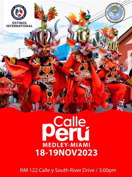 ORGULLO PARA EL PERÚ, CANTAUTOR HUANUQUEÑO VIAJARÁ A MEDLEY, MIAMI, USA A CANTAR Y BAUTIZAR"CALLE PERÚ" EN NOVIEMBRE El arte de la música, lo llevó a incursionar en géneros como el rock, reggaetón y baladas, pop y andino folk. “Somos un pueblo con historia y nuestra gente está en cada rincón del mundo, que todo el mundo pueda conocer lo bello que es nuestro Perú”, declara el cantante Luis Meza que a través de las redes sociales han sido aceptados por miles de seguidores, muchos de ellos extranjeros de América Latina y Estados Unidos. Los promotores son Mónica Canales de la Revista D´stinos Internacional, el alcalde de la ciudad estadounidense de Medley, Condado de Miami Dade, Roberto Martell junto el Dr. Luis Suárez director ejecutivo de relaciones internacionales de la Cámara de Comercio de Medley y Dayamy Rodríguez, presidente de Suarez Museum, el destacado cantautor huanuqueño Luis Meza, promueve la valoración y difusión de los recursos turísticos y milenarios que tiene el país que lo vio nacer. El año pasado Luis Meza, compuso y grabó el tema “La Calle se llama Perú”, (https://youtu.be/LIpacqnBVQ) en honor a la calle, donde la comunidad peruana se congrega en Miami Beach en Estados Unidos, se difunde los recursos turísticos emblemáticos de Perú como Machu Picchu y maravillas del Perú. Estrenó su nuevo sencillo bailable “Cuando Llegaste Tú” con toques urbanos, rumba y festejos, la producción musical de Gonzalo Landázuri. Participó en el “Festival Internacional Viva Perú 2023”, en explanada de San Marcos, así como en la celebración del 484 Aniversario de Huánuco en el estadio Heraclio Tapia León, en donde desfilaron grandes artistas como Grupo 5, Marisol La Faraona, Yahaira Placencia, Dilmer Aguilar, Agua Marina, Dina Páucar, Deyvis Orosco entre otros. Igualmente, Luis Meza cantó en la elección de “Miss Huánuco 2023”, en el Día de la Identidad Huanuqueña, en la Plaza de Armas de Amarilis en Huánuco y en el lanzamiento de la EXPOAMAZÓNICA 2023 donde participaron artistas nacionales e internacionales en Tingo María, también, en el FASHION WEEK PERÚ-USA 2023, evento a beneficio de la Fundación “Lazos de amor y sonrisas”, en la EXPOTURISMO INTERNACIONAL 2023 en el parque de la Amistad, Surco. Fue nominado como Embajador Turístico del Perú por la Revista D’stinos en la cena de gala en el Hotel San Antonio de Luxe hace poco y para noviembre partirá rumbo a Medley,Miami. El cantautor Luis Meza tiene cuentas en Facebook (https://www.facebook.com/LuisMezaOficial/) e Instagram (https://www.instagram.com/luismezaoficial/). Luis Meza REPRESENTARÁ AL PERÚ EN NOVIEMBRE 2023, en MEDLEY, MIAMI EN LA INAUGURACIÓN DE CALLE PERÚ y a través de ella, expresa el sentimiento de amor, de patriotismo de todos los peruanos hacia el PERÚ, que radican fuera de su país, ya que es toda una calle de "galerías solo peruanas",restaurantes, discotecas, restobars, artesanías y gran variedad de galerías como lugares gastronómicos entre otros.https://youtu.be/mfNVW9WNsDk CUANDO LLEGASTE TU /https://youtu.be/yZk7vBQl0W8 ME VUELVES LOCO Agradeceremos por favor, lo entrevisten o difusión de esta nota d